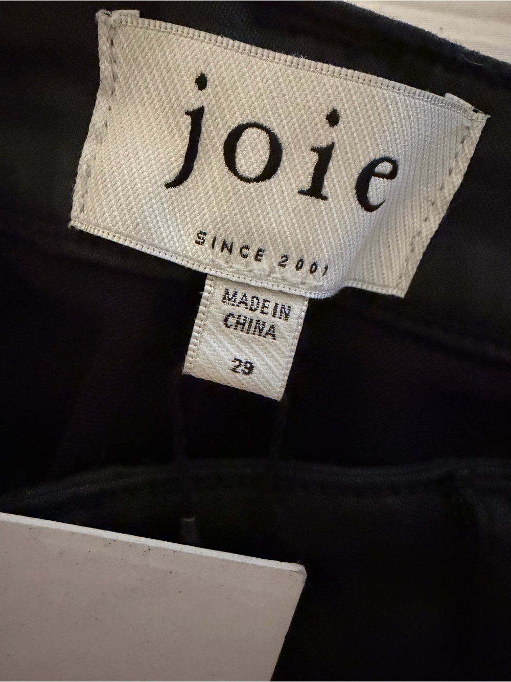 Joie Park Skinny coated cargo moto pants size 29